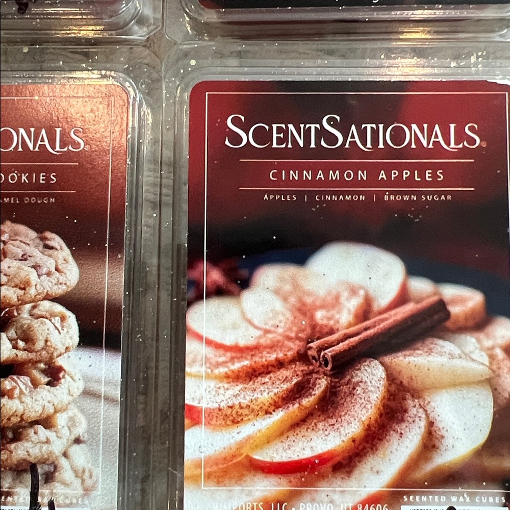 10 New Scentsationals fall wax cubes cinnamon pumpkin cookies fallen leaves - Picture 5 of 9